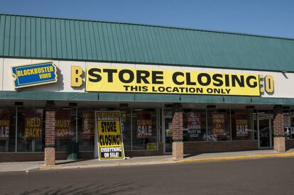 Un videoclub de la cadena Blockbuster en Minnesota anuncia su cierre. De los más de 9.000 que tuvo la multinacional, hoy queda solo uno.