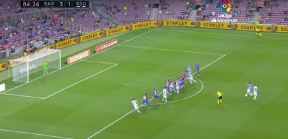 En la primera jornada Oyarzábal marcó para la Real Sociedad el primer tanto de falta directa de la Liga.