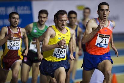 Arturo Casado, a la derecha, en el Campeonato de España de 2014.