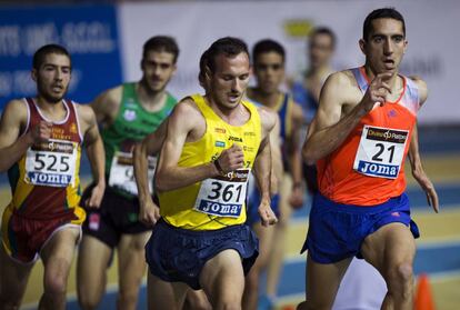 Arturo Casado, a la derecha, en el Campeonato de Espa&ntilde;a de 2014. 