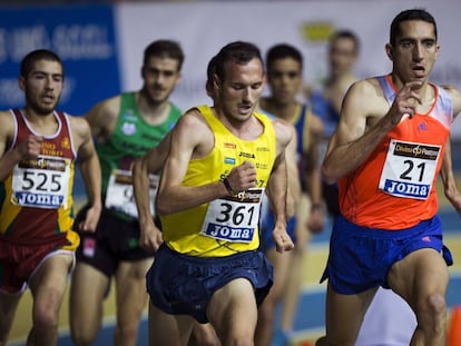 Arturo Casado, a la derecha, en el Campeonato de Espa&ntilde;a de 2014. 