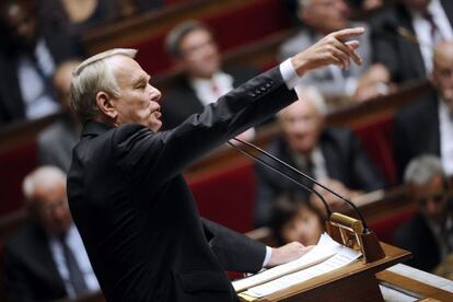 El primer ministro franc&eacute;s, Jean-Marc Ayrault, hoy en Par&iacute;s.