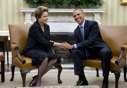 Obama y Rousseff, en Washington en junio de 2015.