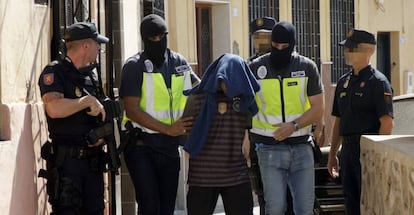 Spanish police make an arrest in Melilla.