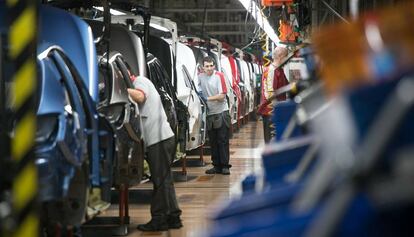 Cadena de montaje de la planta de Seat en Martorell