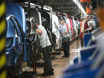 Cadena de muntatge de la planta de Seat a Martorell