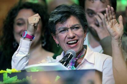 Claudia López, elegida nueva alcaldesa de Bogotá.