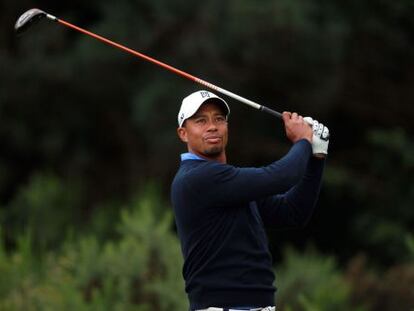 Tiger Woods, ayer en Royal Lytham.