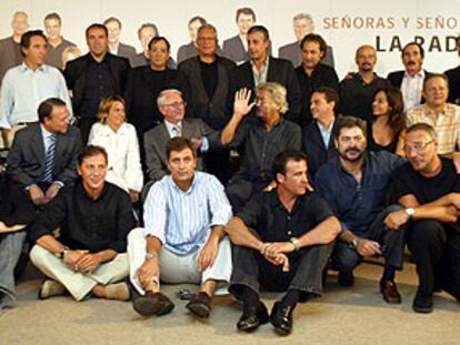 El equipo de la cadena SER, ayer en Madrid.