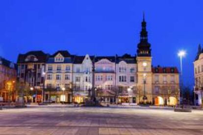 La plaza del Mercado de Ostrava (República Checa).