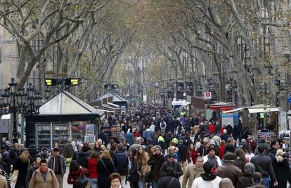 Una imagen de La Rambla.