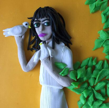 Patti Smith por Robert Mapplethorpe en versión plastilina.