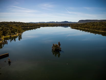 Embalse de Valdecaballeros, en Badajoz, este abril.