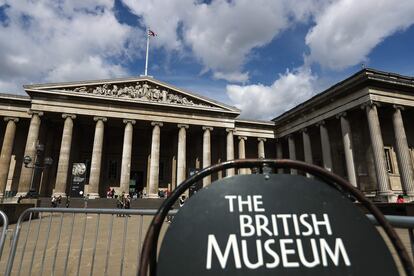 La fachada del Museo Británico en una imagen tomada el 24 de agosto de 2018.