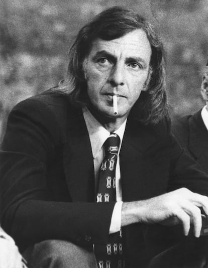 César Luis Menotti, durante el mundial de 1982. 