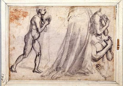 El Museo del Prado conserva entre sus fondos una notable colección de dibujos italianos del siglo XVI, procedentes, casi en su totalidad, del Legado Fernández Durán (1931). Esta imagen responde a la serie de Andrea del Sarto.