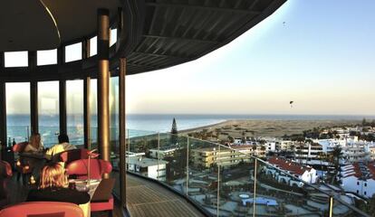 Mirador del hotel Bohemia en la playa del Inglés de Gran Canaria.