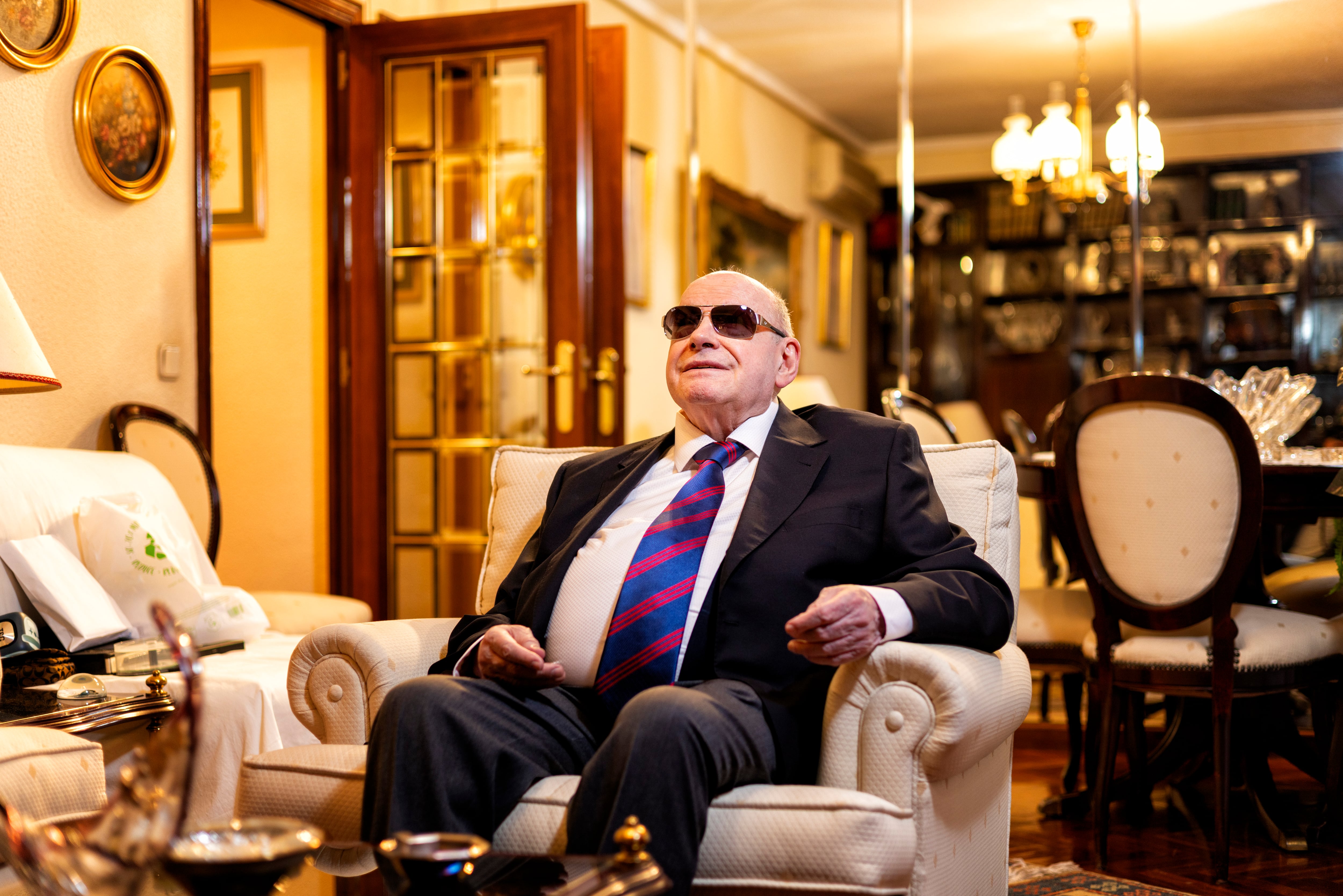 Francisco Blanco, en su salón, este lunes 23 de febrero de 2026.