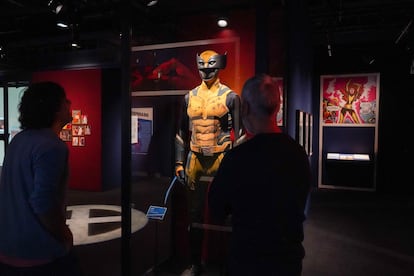 Traje Lobezno para la pelcula 'Deadpool y Lobezno', en la exposicin Marvel: Universe of Super Heroes.