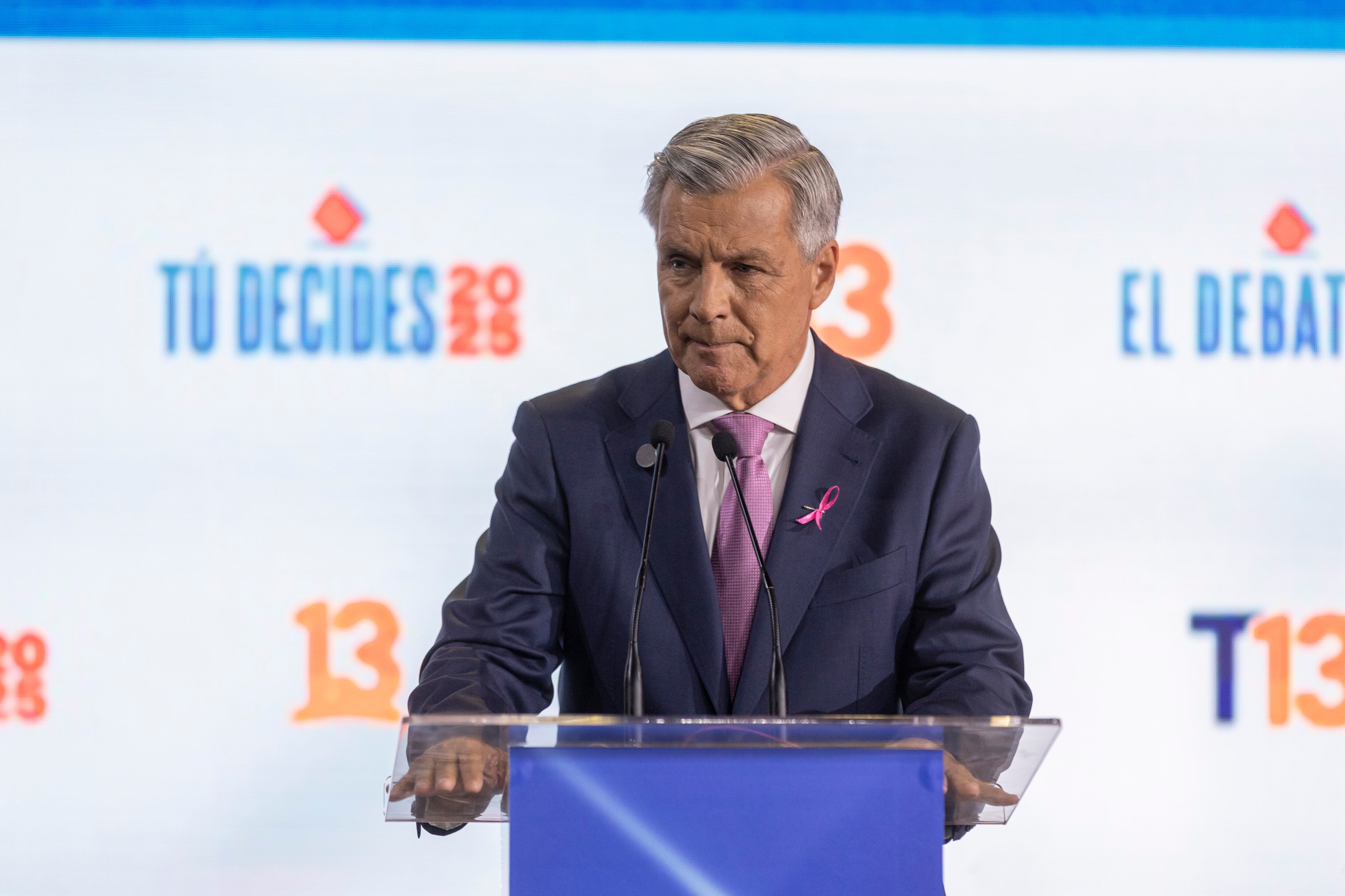 Harold Mayne-Nicholls en el debate del 26 de octubre.