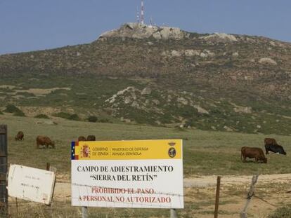 Campo de adiestramiento del Retín, en Barbate (Cádiz).