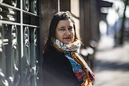 Marifé Boix García vicepresidente de la feria internacional del libro de Frankfurt, posa para una fotografía durante su visita al centro cultural España en México. 