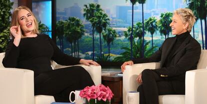 Adele en el programa de Ellen DeGeneres.