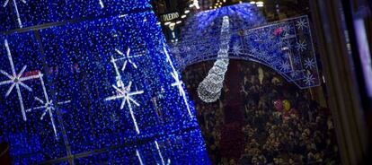 Luces de Navidad en Vigo.