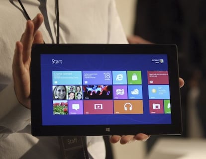 La tableta de Microsoft, Surface.