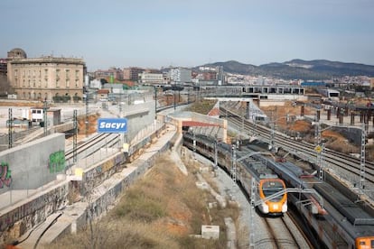 Les obres a La Sagrera estan paralitzades des de fa anys.