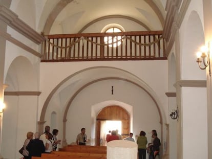 Interior de la iglesia parroquia de L’Ametlla del Montsec.