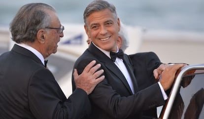 George Clooney, a caminho de seu casamento.