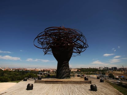 El parque Lineal del Manzanares de Madrid. 