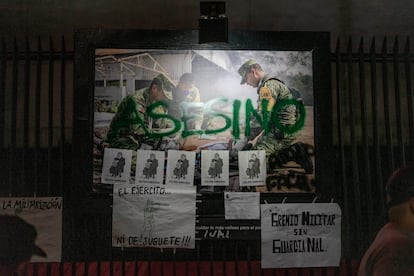 Manifestación contra la militarización de la Guardia Nacional