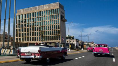 The U.S. embassy in Havana, Cuba.