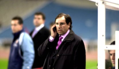 Josep Manel Casanova, durante su etapa en el banquillo del Espanyol.