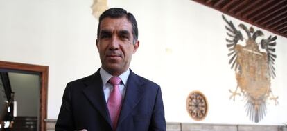 El presidente del TSJA, Lorenzo del Río, en la presentación de la memoria en 2011.