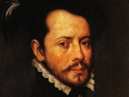 Retrato de Hernán Cortés.