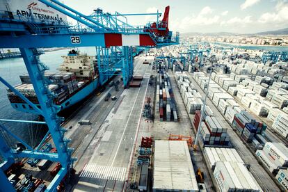 Terminal APM del Puerto Bahía de Algeciras, en una imagen de archivo.