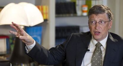 Bill Gates durante una reciente entrevista concedida a EL PAÍS.