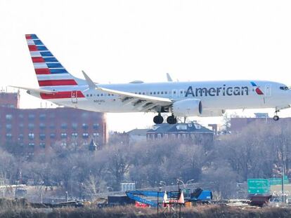 Un Boeing 737 MAX operado por American Airlines.