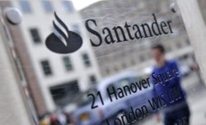 Una sucursal del Banco Santander en Londres, Reino Unido.