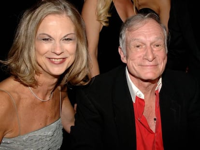 Christie y Hugh Hefner en octubre de 2006.