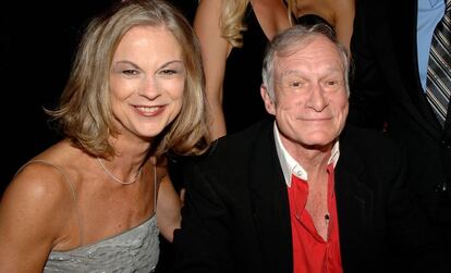 Christie y Hugh Hefner en octubre de 2006.