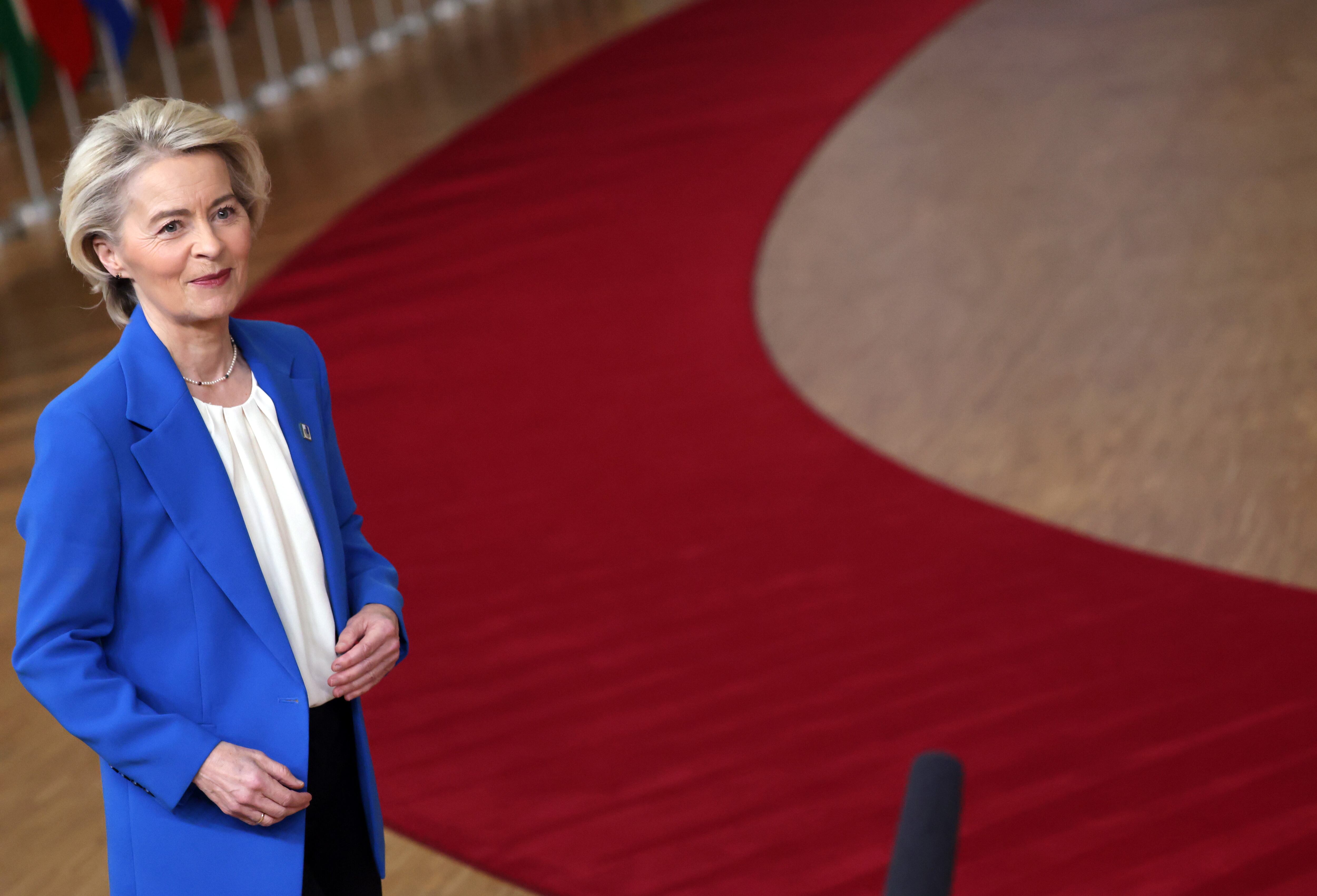 Ursula von der Leyen, el jueves en Bruselas.