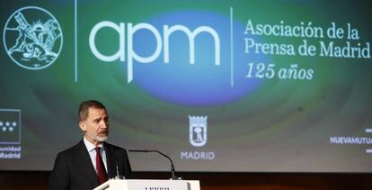 Los Reyes presiden la entrega de premios de la APM