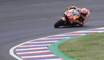Márquez, durante la carrera del GP de Argentina.