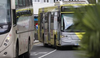 Autobuses urbanos en Santiago