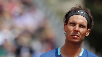 Nadal se lamenta en una imagen de archivo.