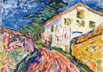 Casa en Dangast (La casa blanca). 1908. Erich Heckel.